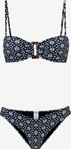 Shiwi Bandeau Bikini 'Zoe' in Blauw: voorkant