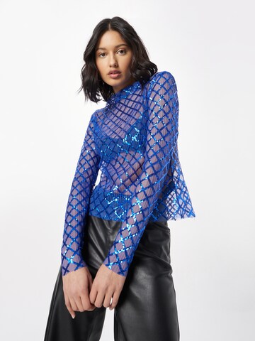 Warehouse Shirt in Blauw: voorkant