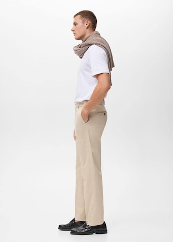MANGO MAN Regular Hose 'Nicco' in Beige