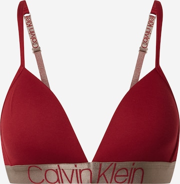 Calvin Klein Underwear Trojúhelníková Podprsenka – červená: přední strana