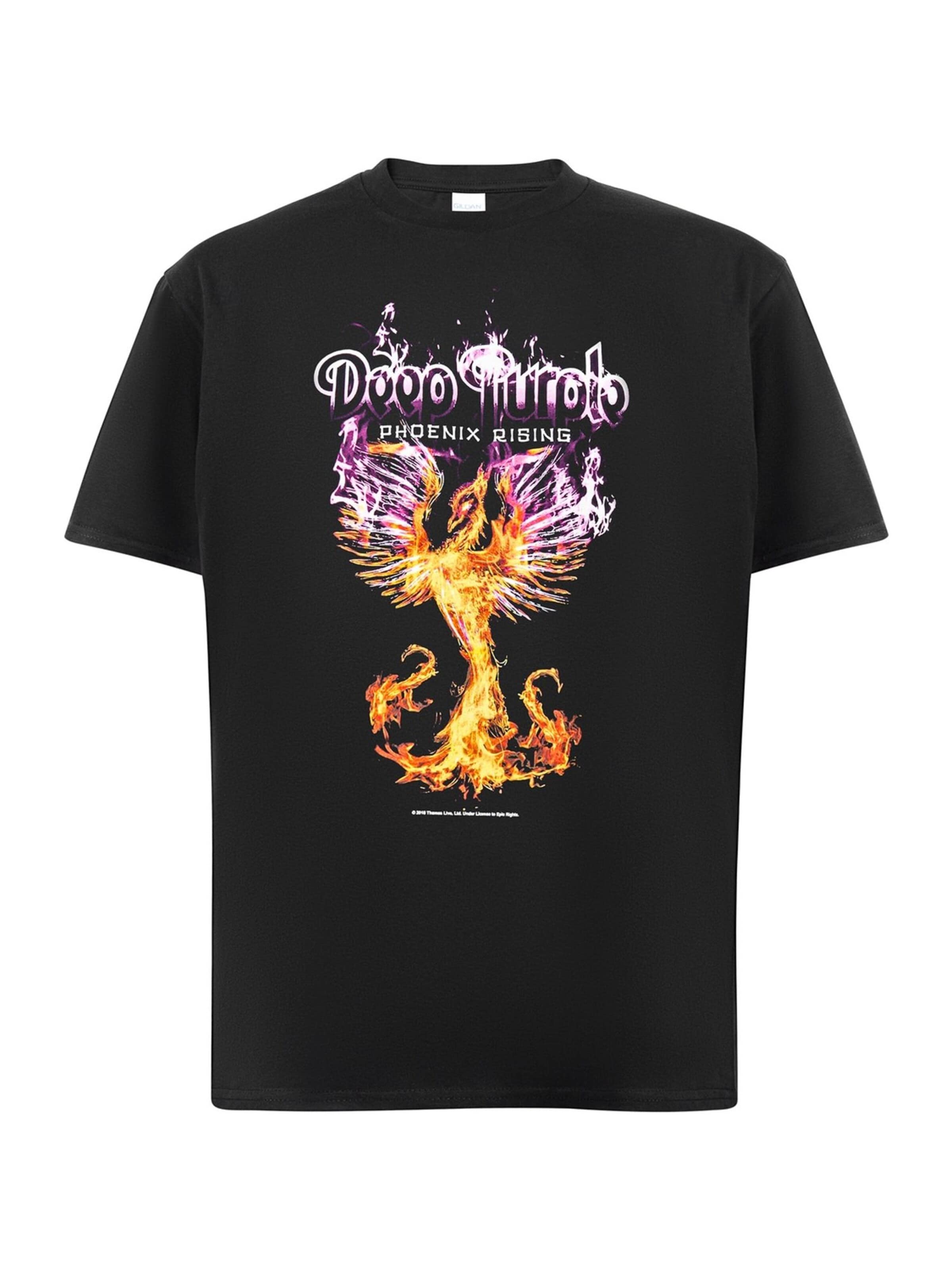 Rockshirts Koszulka 'Deep Purple - Phoenix Rising' w kolorze czarny: przód