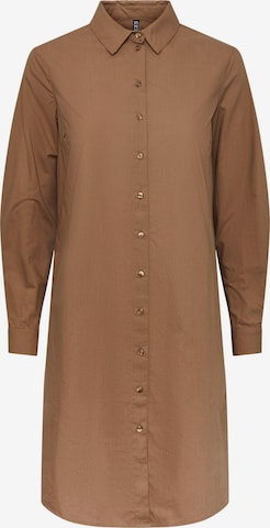 PIECES Shirt dress 'Jayla' in Brown: front