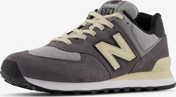 Baskets basses '574' new balance en gris : devant