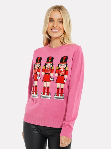 Threadbare Sweater 'Junipe' in Pink: front