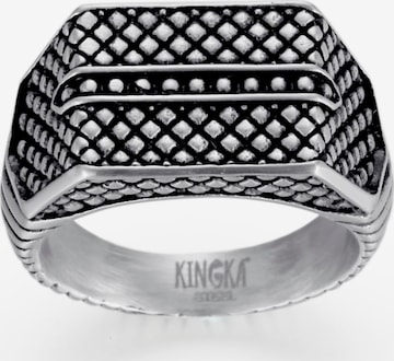 Kingka Ring in Silber: predná strana