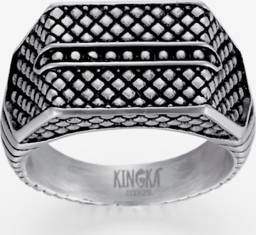 Kingka Ring in Silver: front