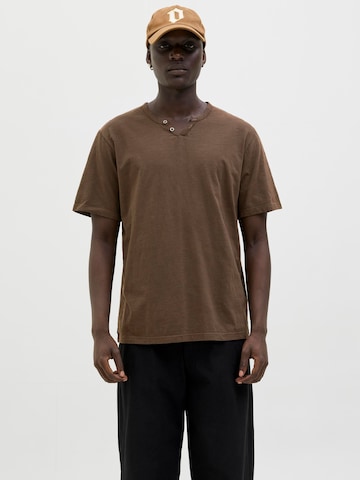 JACK & JONES Regular fit Shirt 'JJESPLIT' in Bruin: voorkant