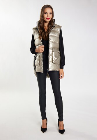 Gilet di faina in beige