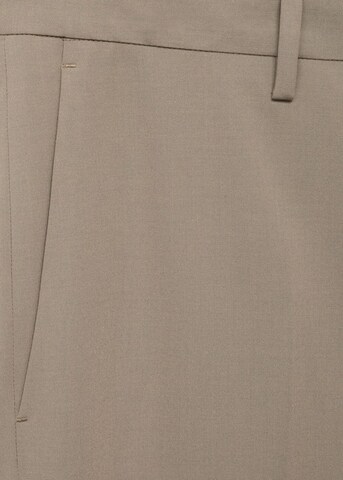 MANGO MAN Regular Pleated Pants in Grey