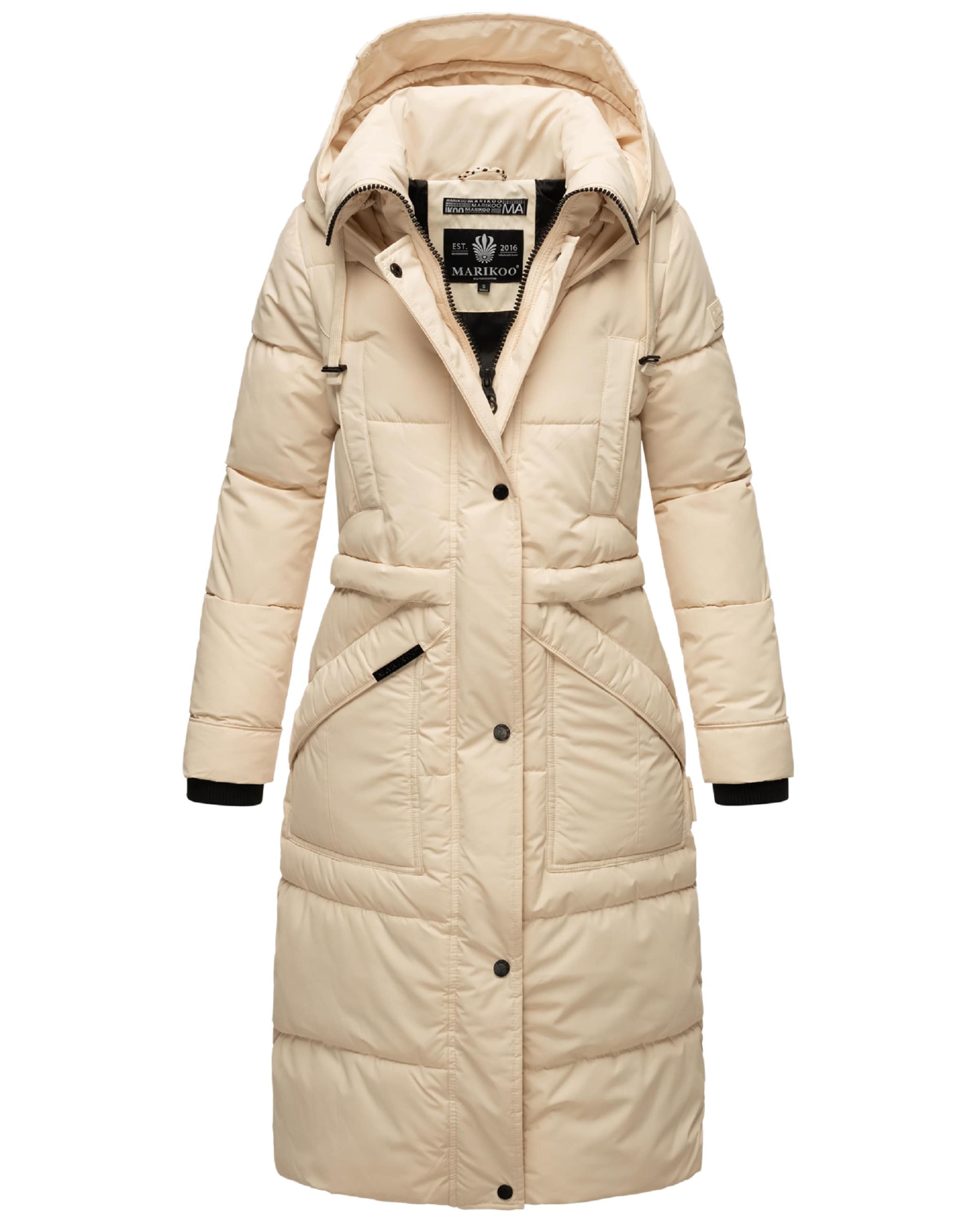 MARIKOO Vinterfrakke 'Ayumii' i beige: forside