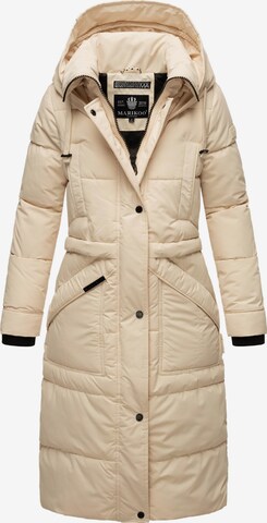 MARIKOO Winter Coat 'Ayumii' in Beige: front