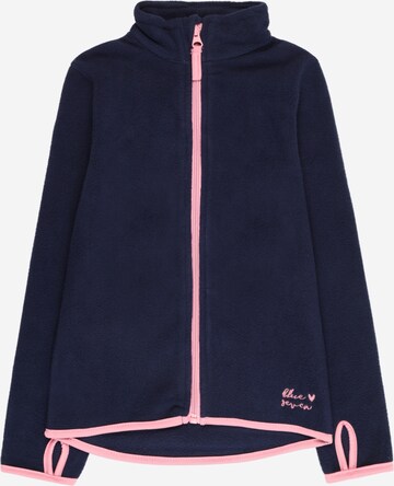 BLUE SEVEN Fleece jas in Blauw: voorkant