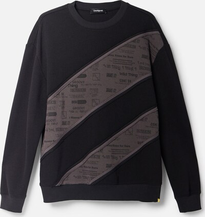 Desigual Sweatshirt em greige / preto, Vista do produto