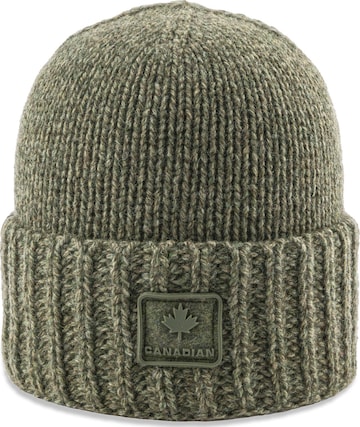 Canadian Classics Beanie ' MELANGE UNISEX ' in Grün: Vorderseite