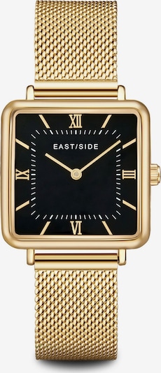 Eastside Analoog horloge in de kleur Goudgeel / Zwart, Productweergave