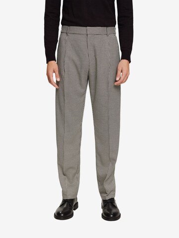 ESPRIT Regular Pantalon in Zwart: voorkant