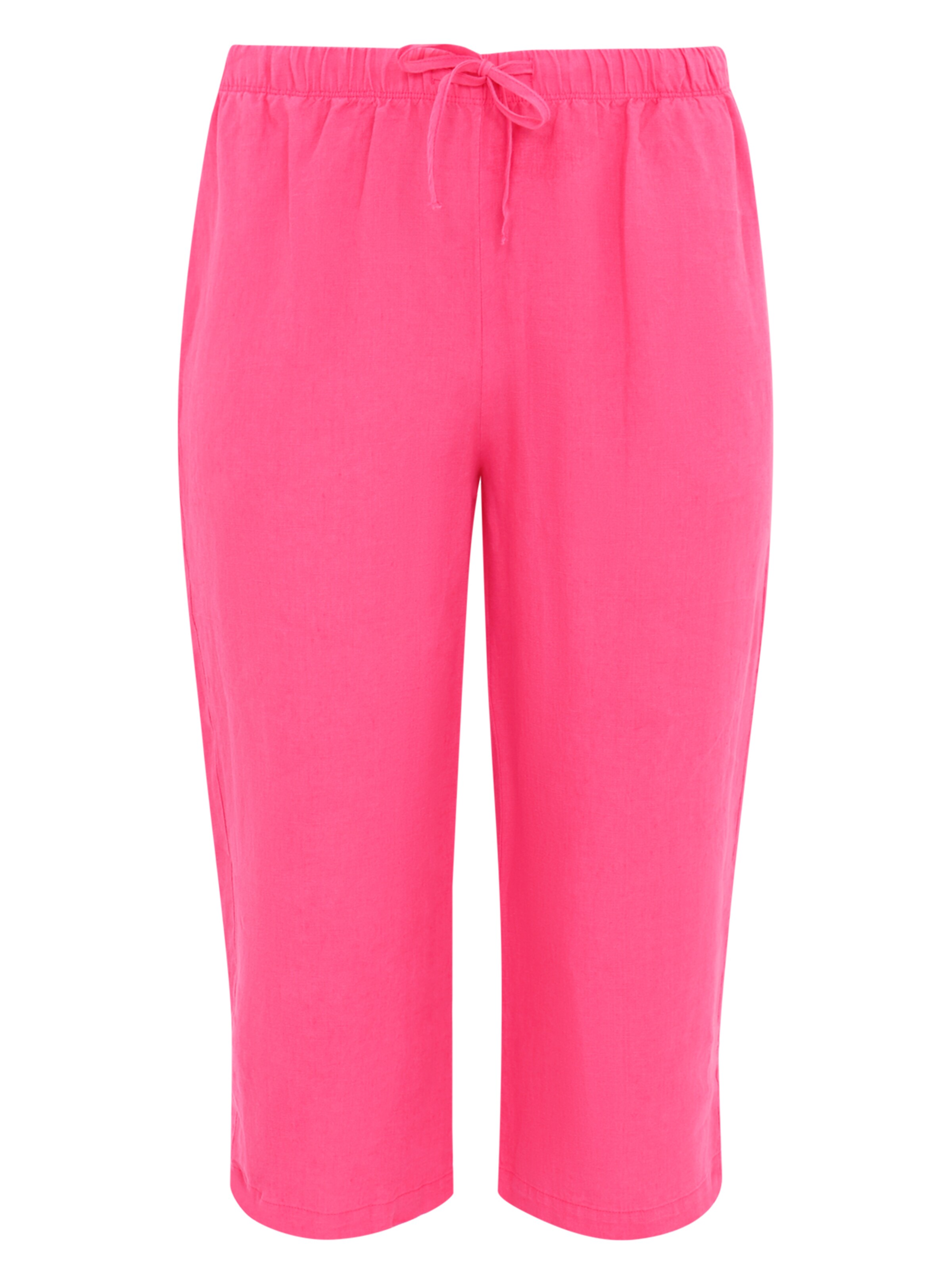 YOEK Loosefit Broek in Roze: voorkant