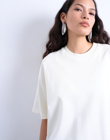 TOPSHOP Oversized shirt 'VICTORIA' in Beige