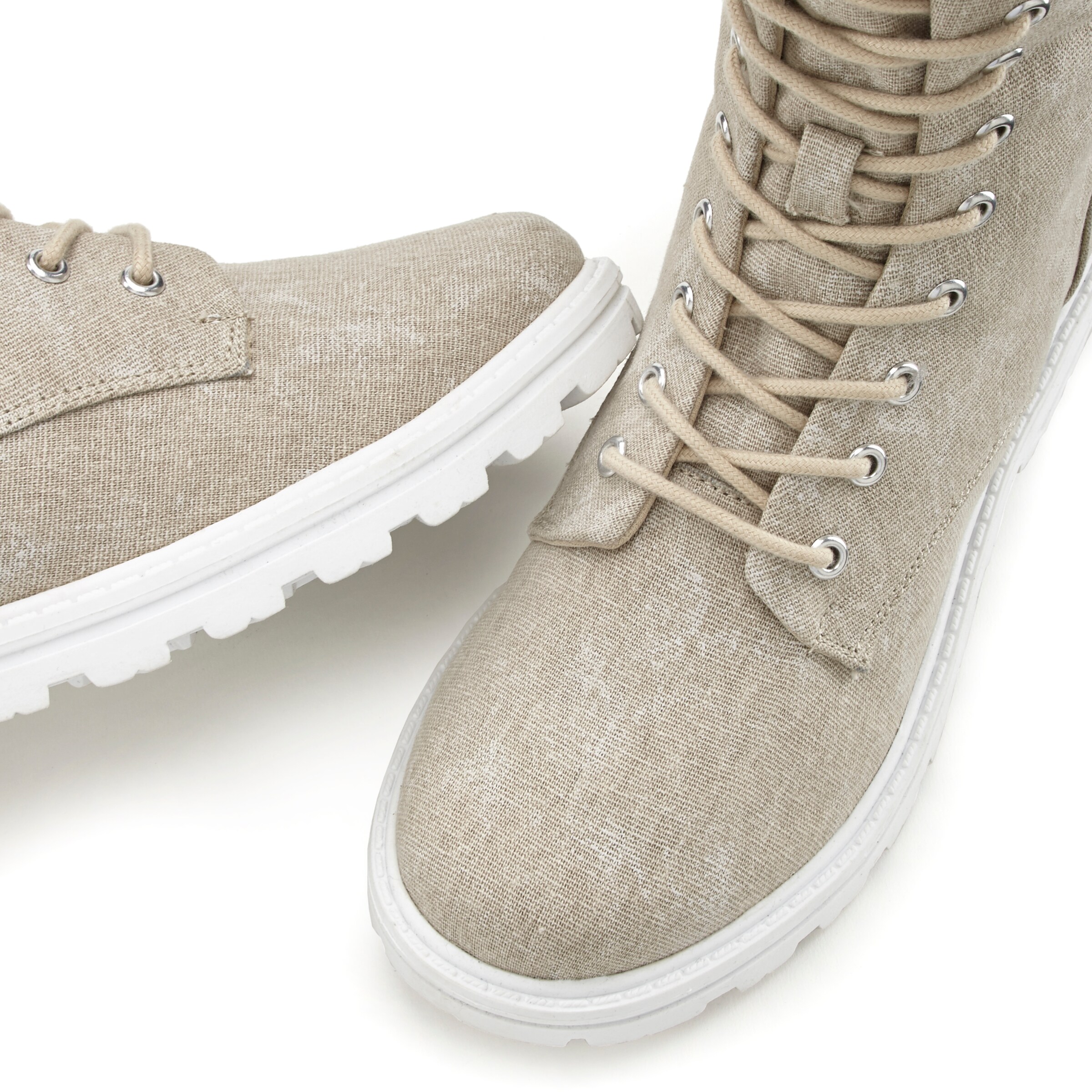 LASCANA - Botim com fivela em bege