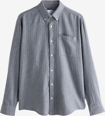 NextRegular Fit Košulja - siva boja: prednji dio