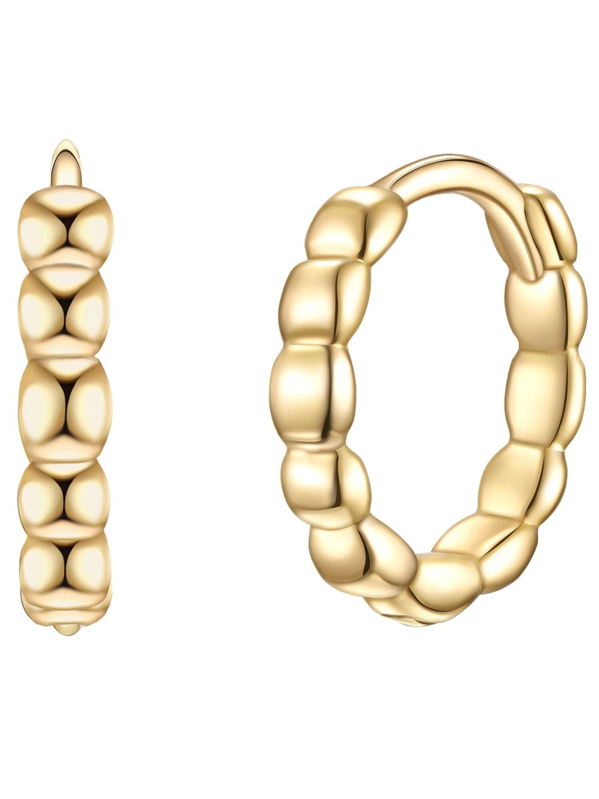 Boucles d'oreilles Glanzstücke München en or : devant