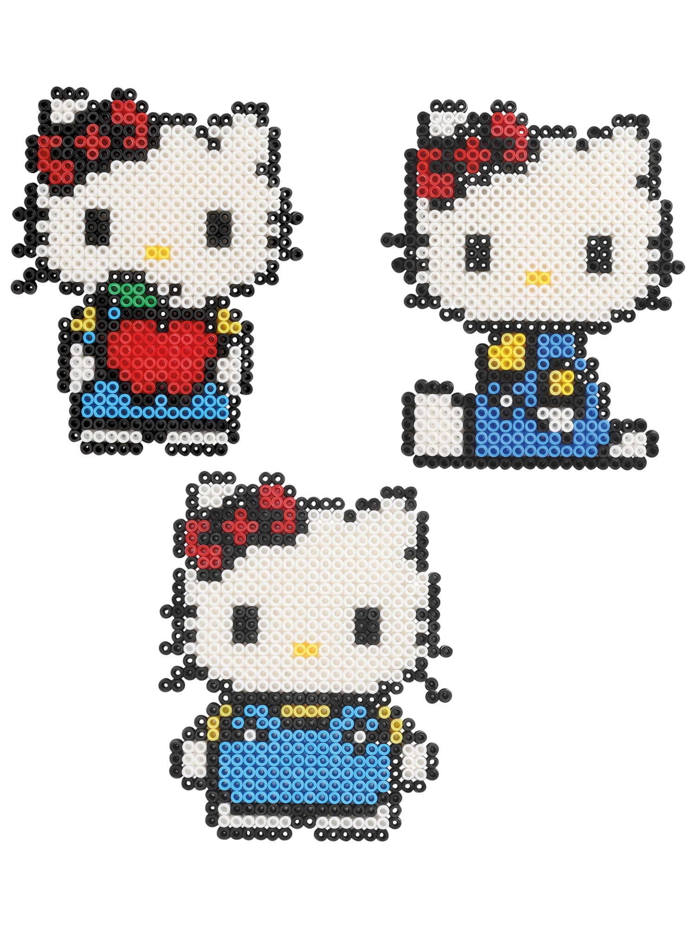 HELLO KITTY Bügelperlen 'Apfel' in Weiß: Vorderseite