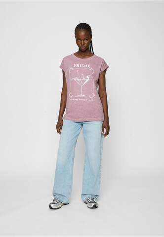 Mister Tee Shirt 'Ladies F-Word' in Red