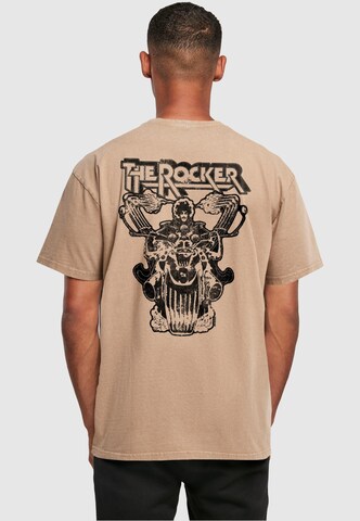 T-Shirt 'Thin Lizzy - Logo Rocker' Merchcode en beige : devant