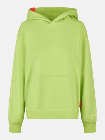 salzhaut Sweatshirt 'Däöskopp' in Geel: voorkant