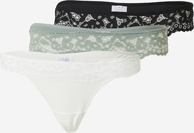ABOUT YOU String '3er Pack Silvia' in mint / schwarz / weiß, Produktansicht