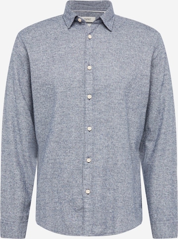 ESPRIT Regular fit Button Up Shirt in Blue: front