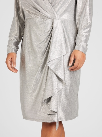 Lauren Ralph Lauren Plus Kleid 'CINLAIT' in Grau
