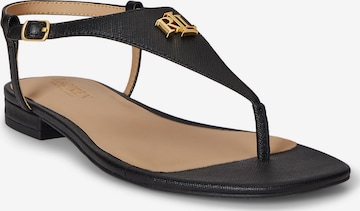 Lauren Ralph Lauren Japonki 'EVERLEY' w kolorze czarny: przód