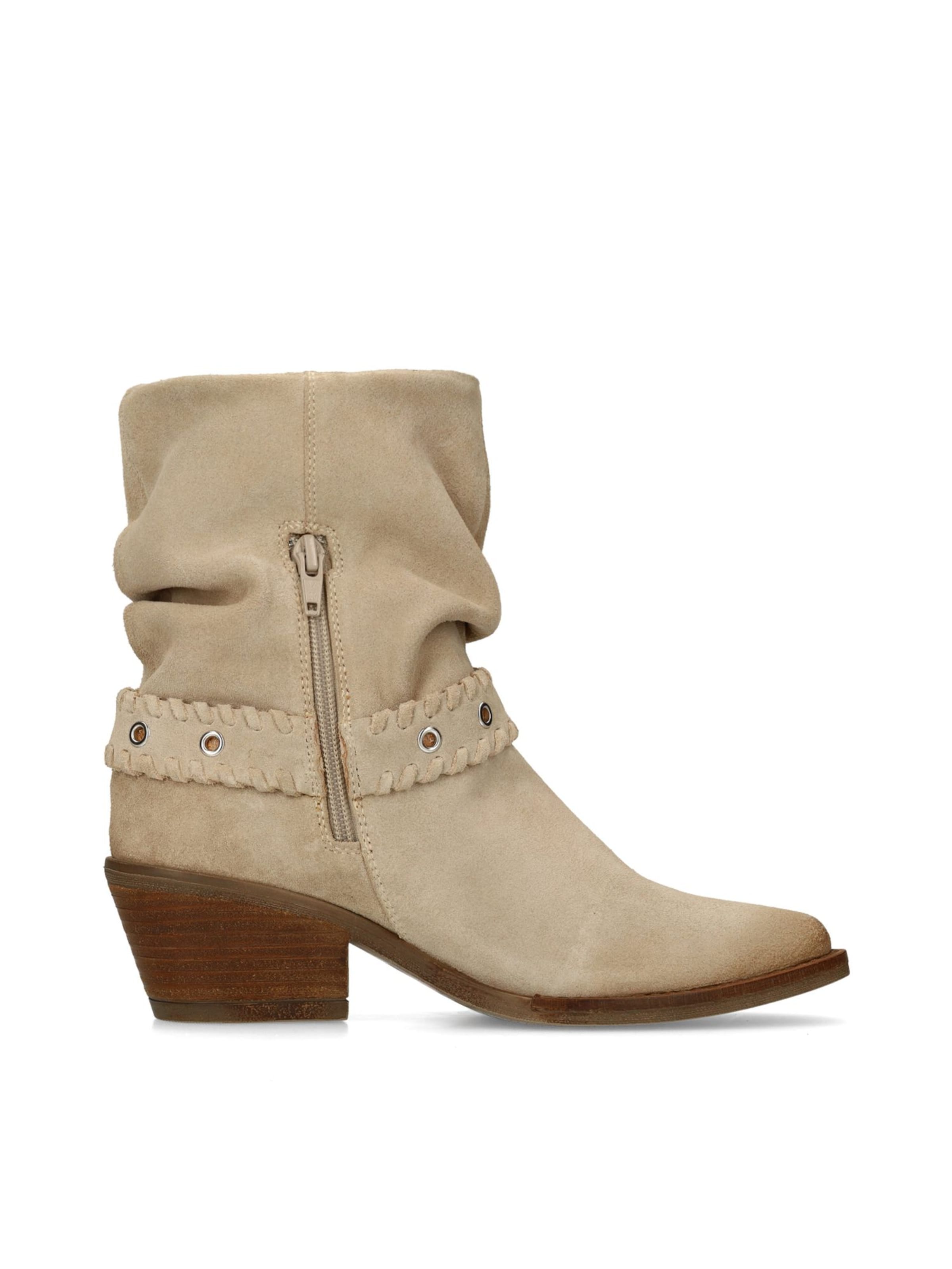 MANFIELD Stiefelette in Beige