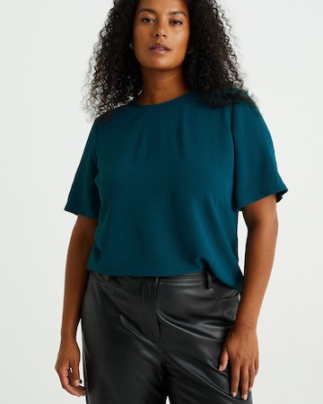 WE Fashion Shirt in Blau: Vorderseite