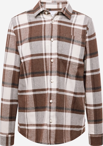 Les Deux Regular fit Button Up Shirt 'Jeremy' in Brown: front