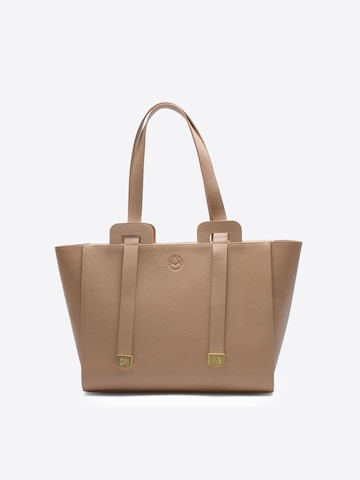 Sac bandoulière AKARDO en beige : devant