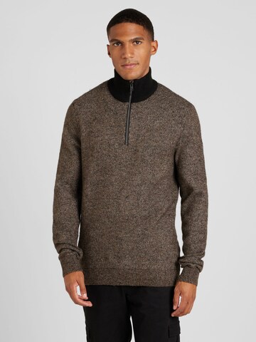 JACK & JONES Pullover 'JCOSPACE' in Braun: Vorderseite