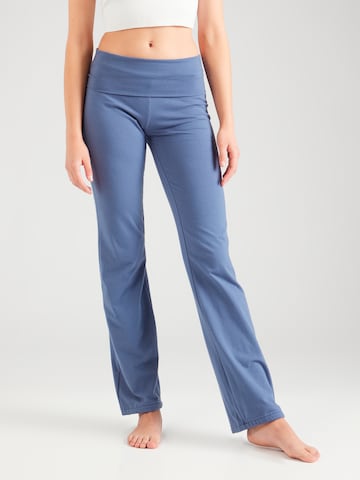 ONLY PLAYFlared/zvonoliki kroj Sportske hlače 'FOLD' - plava boja: prednji dio