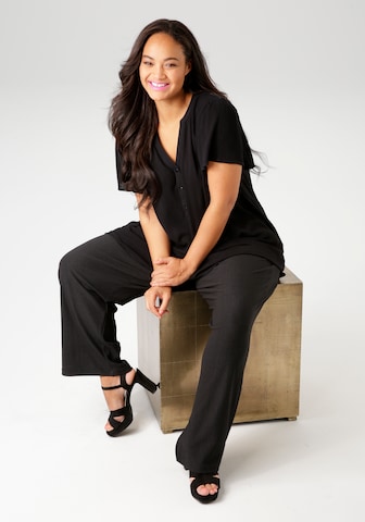 Aniston Plus Loosefit Hose in Schwarz