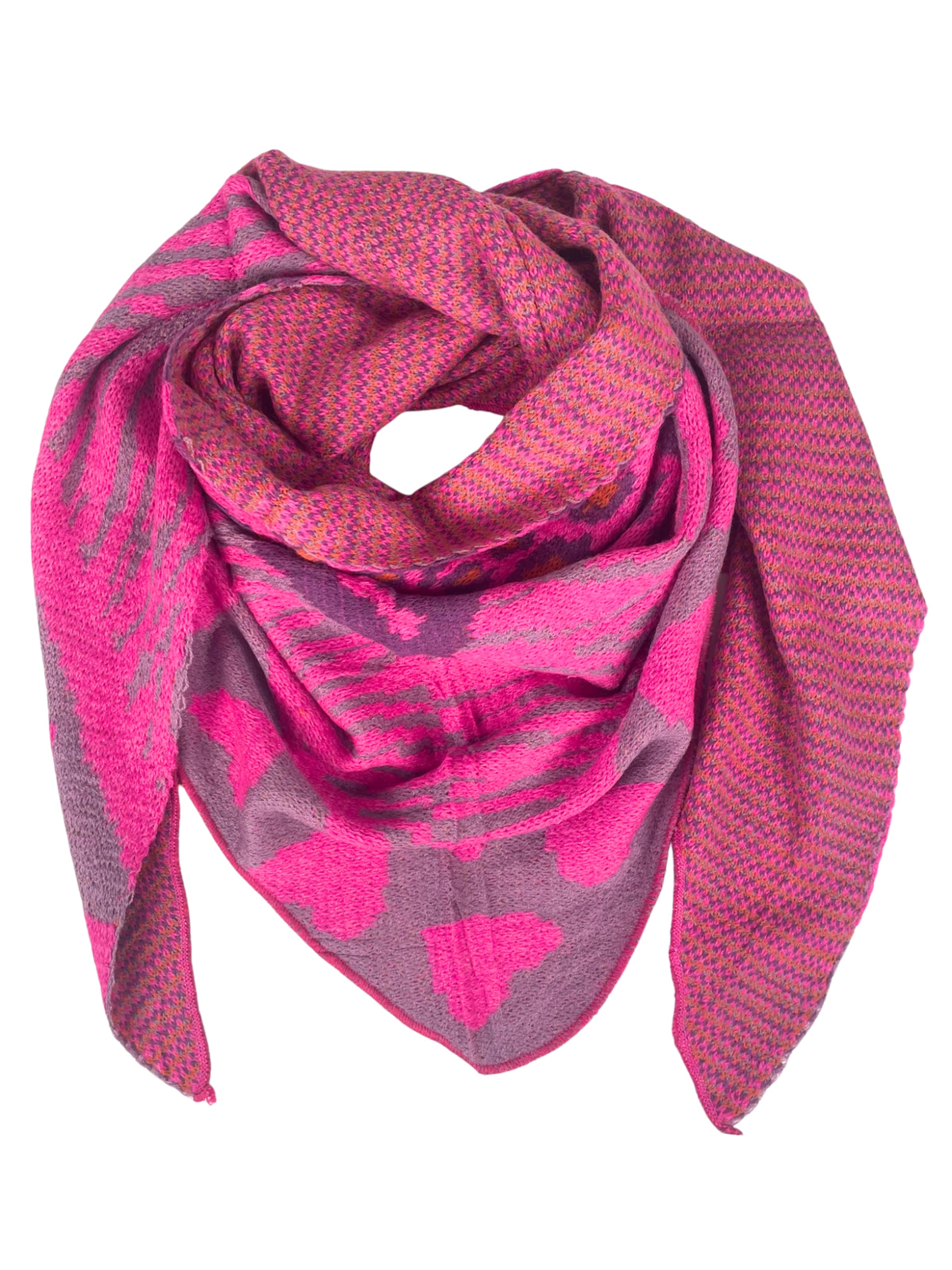 Kumixi Oversized Scarf 'Leo' in Pink: front