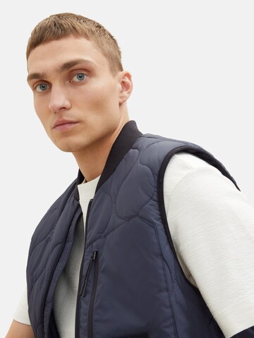 TOM TAILOR DENIM Vest in Blue