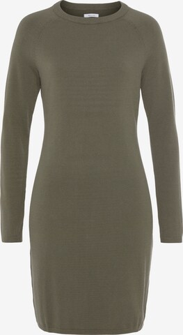 TAMARIS Knitted dress in Green: front