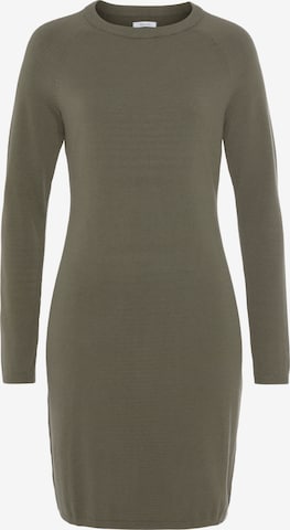 TAMARIS Knitted dress in Green: front