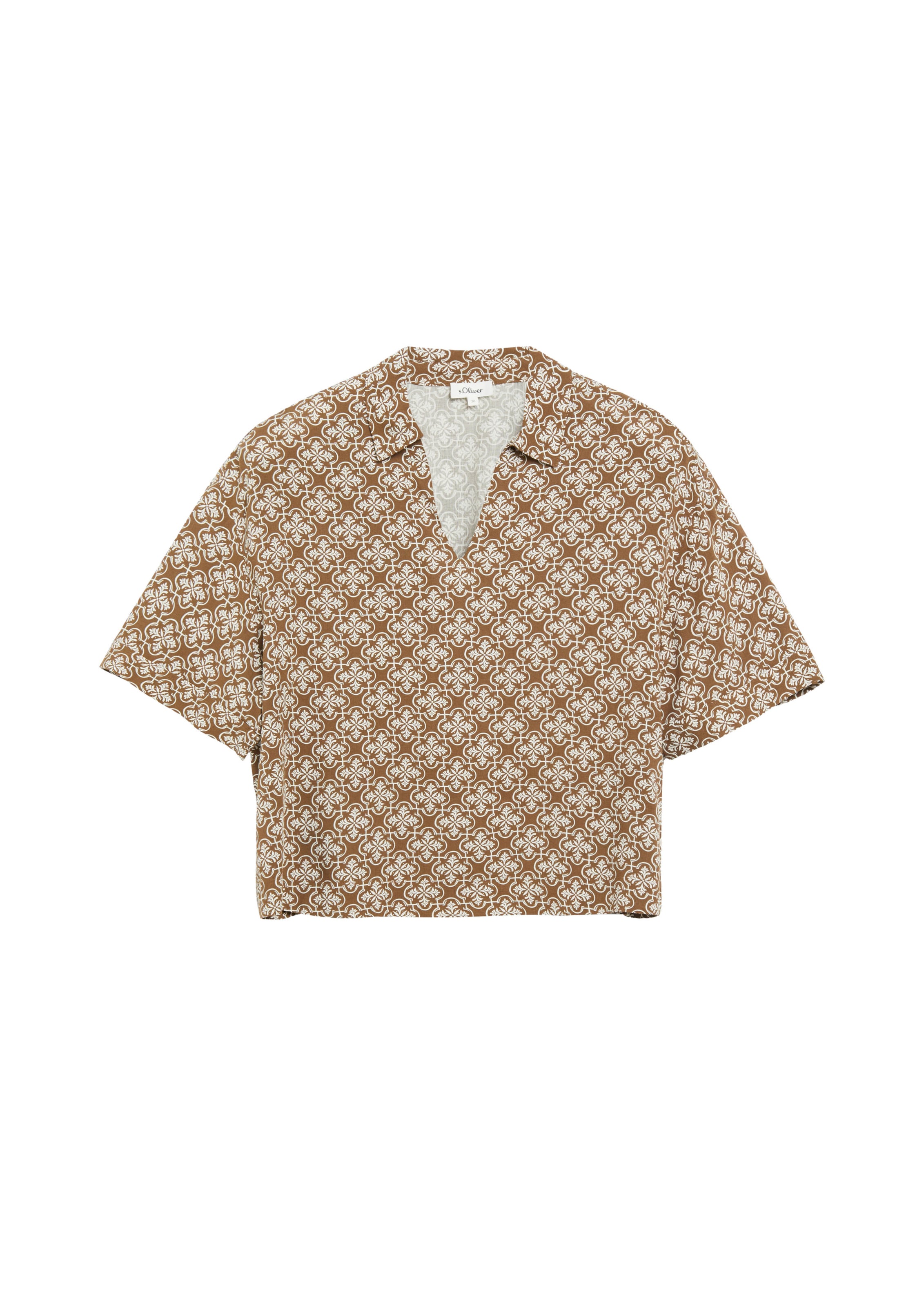 s.Oliver Bluse in Braun: Vorderseite