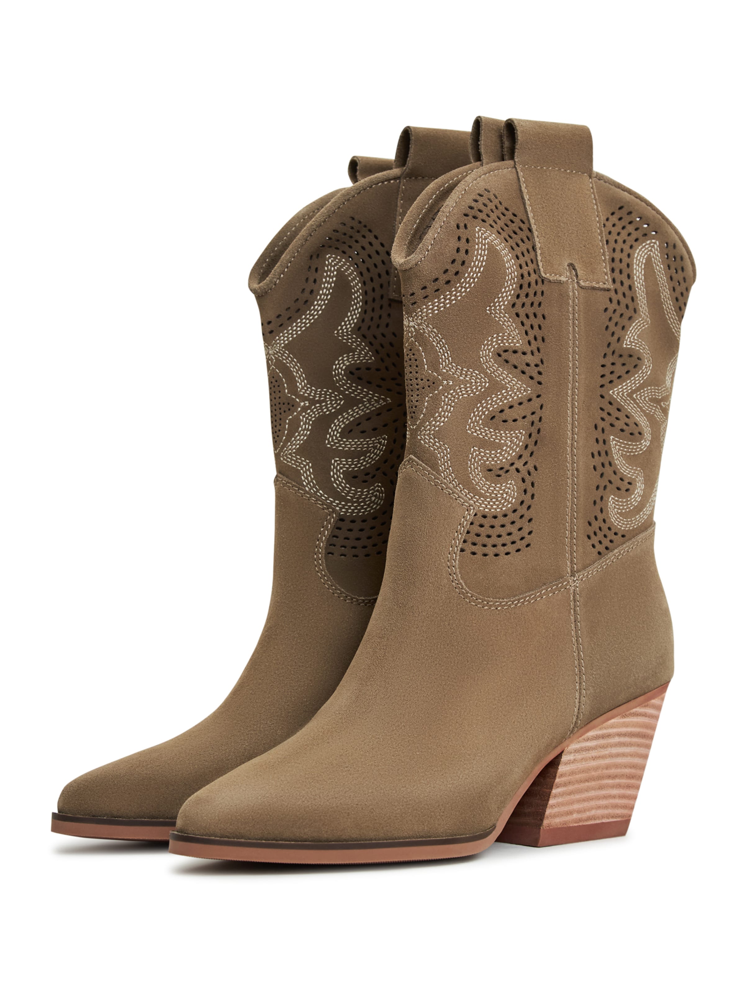 Bottes de cowboy CESARE GASPARI en beige