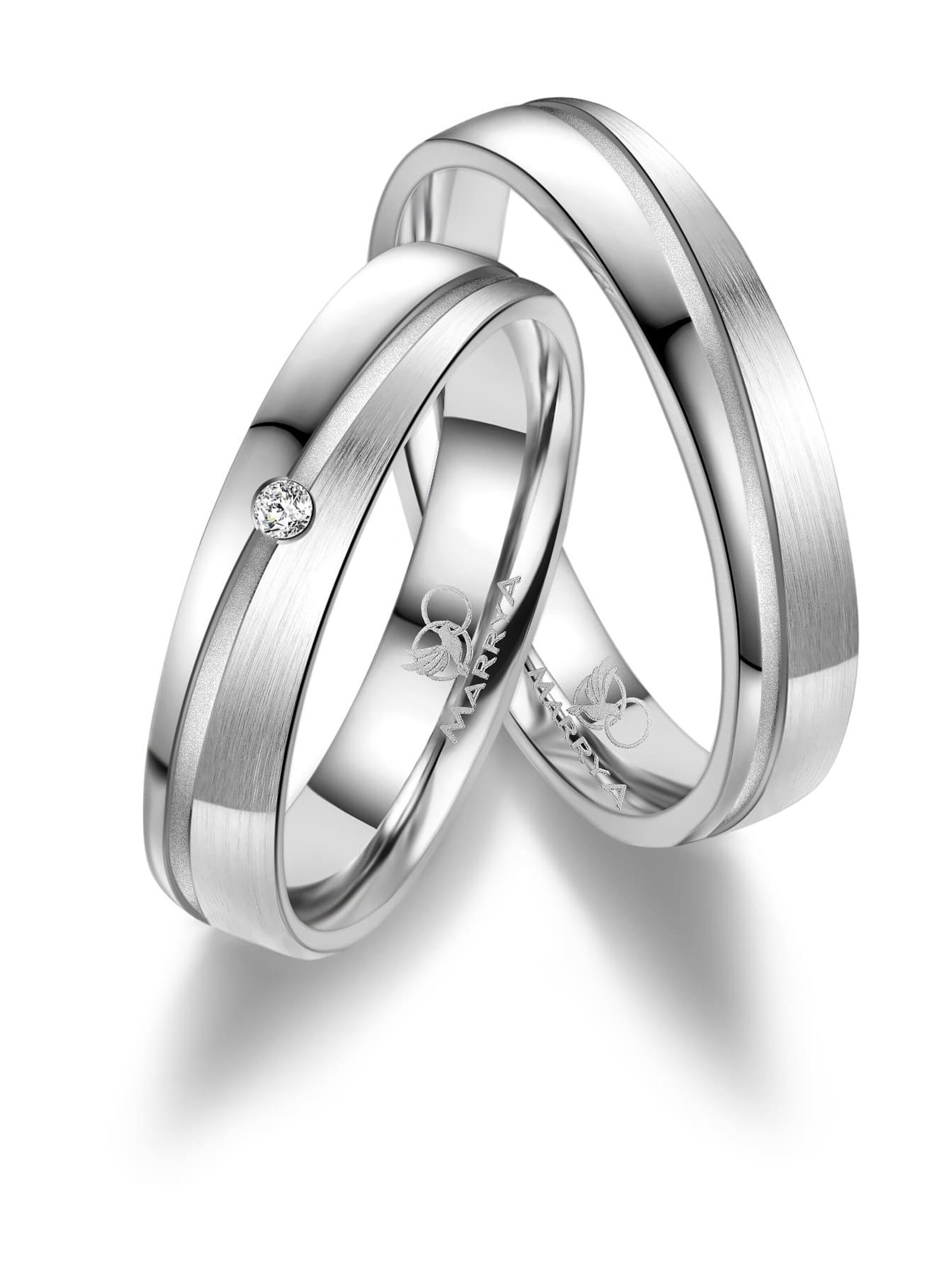 MARRYA Ring 'MARRYA SI-11 Ehering aus Silber' in Silver