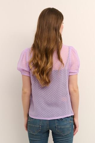 Cream Blouse 'Liba' in Purple