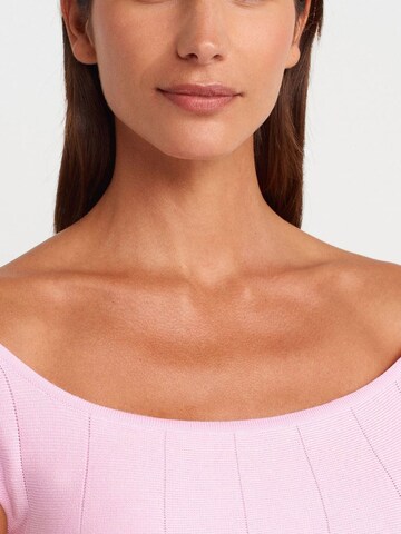 Dilvin Knitted Top in Pink