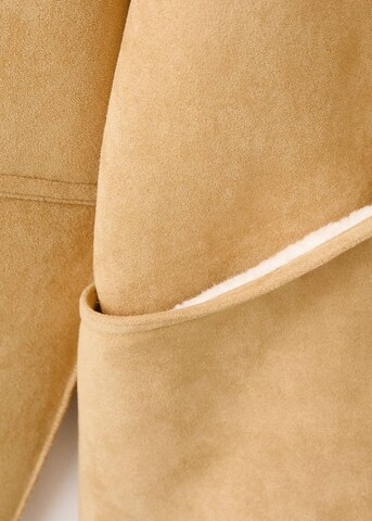 MANGO Winter Jacket 'Bunny' in Brown